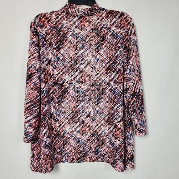 Christopher & Banks XL Geo Print Cardigan Sweater - Picture 4 of 7